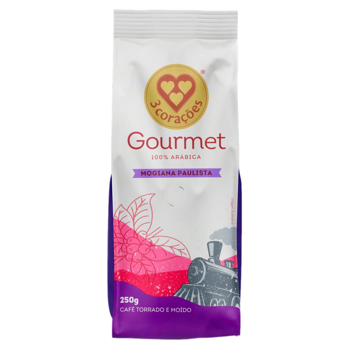 3 Corações Café Torrado e Moído Gourmet Mogiana Paulista, 250G